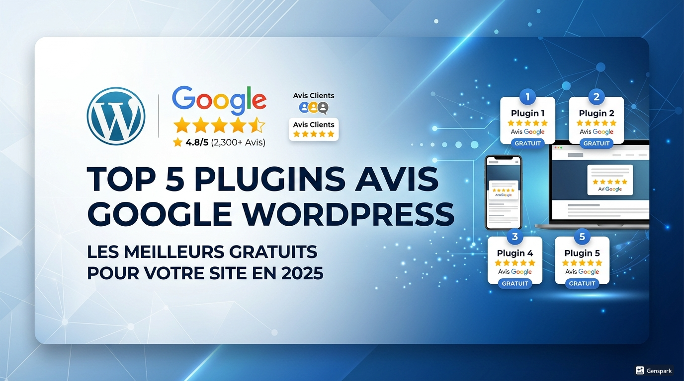 Top 5 des meilleurs plugins avis Google WordPress gratuits en 2025